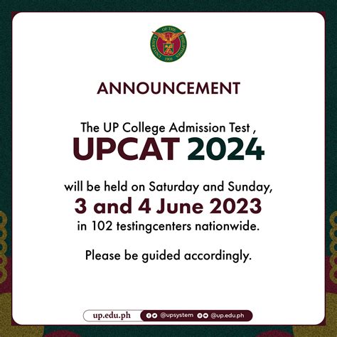 UPCAT (UP Office of Admissions).